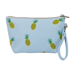 Custom Logo Cosmetic Brush Holder Portable Fruit Pattern Makeup Travel Bag For Women