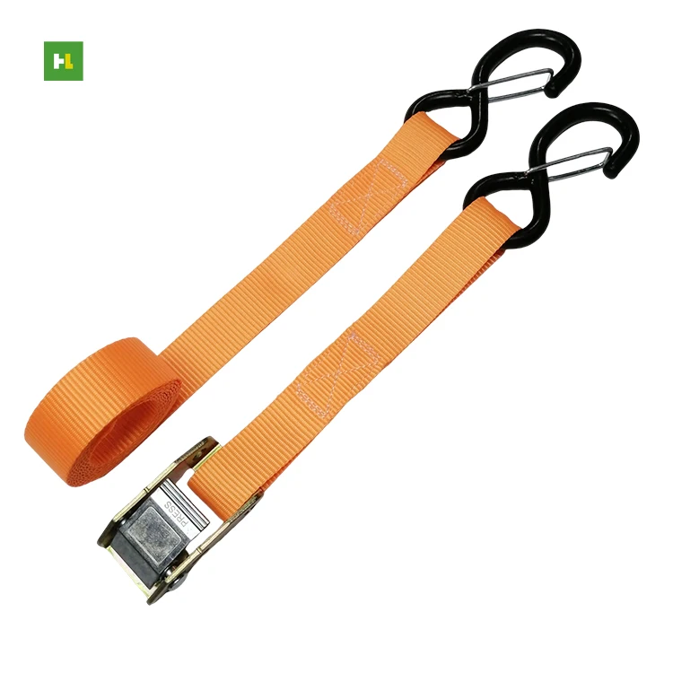 Wholesale Hight Break Strength Car And Motorcycle Cam Buckle Tie Down Ratchet Straps 700lbs