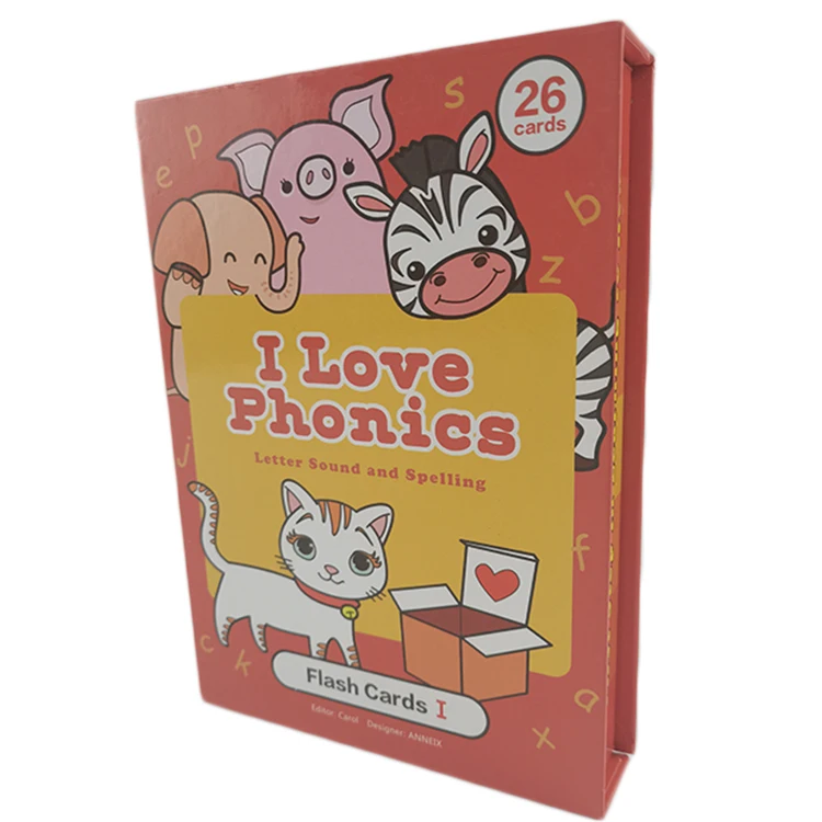 Hot Sale Kids Educational Flash Cards Custom Printing Custom Logo Printing Learning Flash Cards