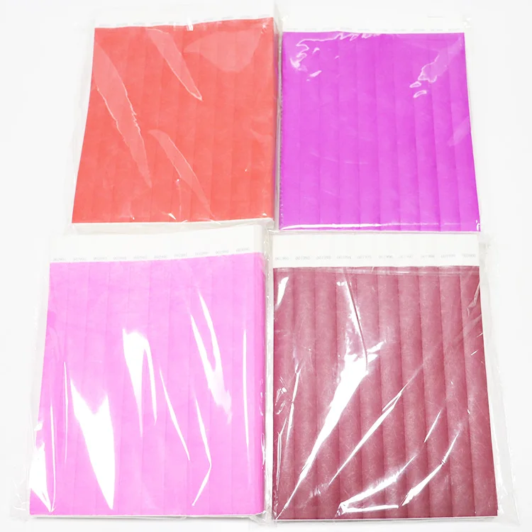 Kofei Event Ticket Disposable Festival Music Concert One Time Use Paper Wristband Bracelet