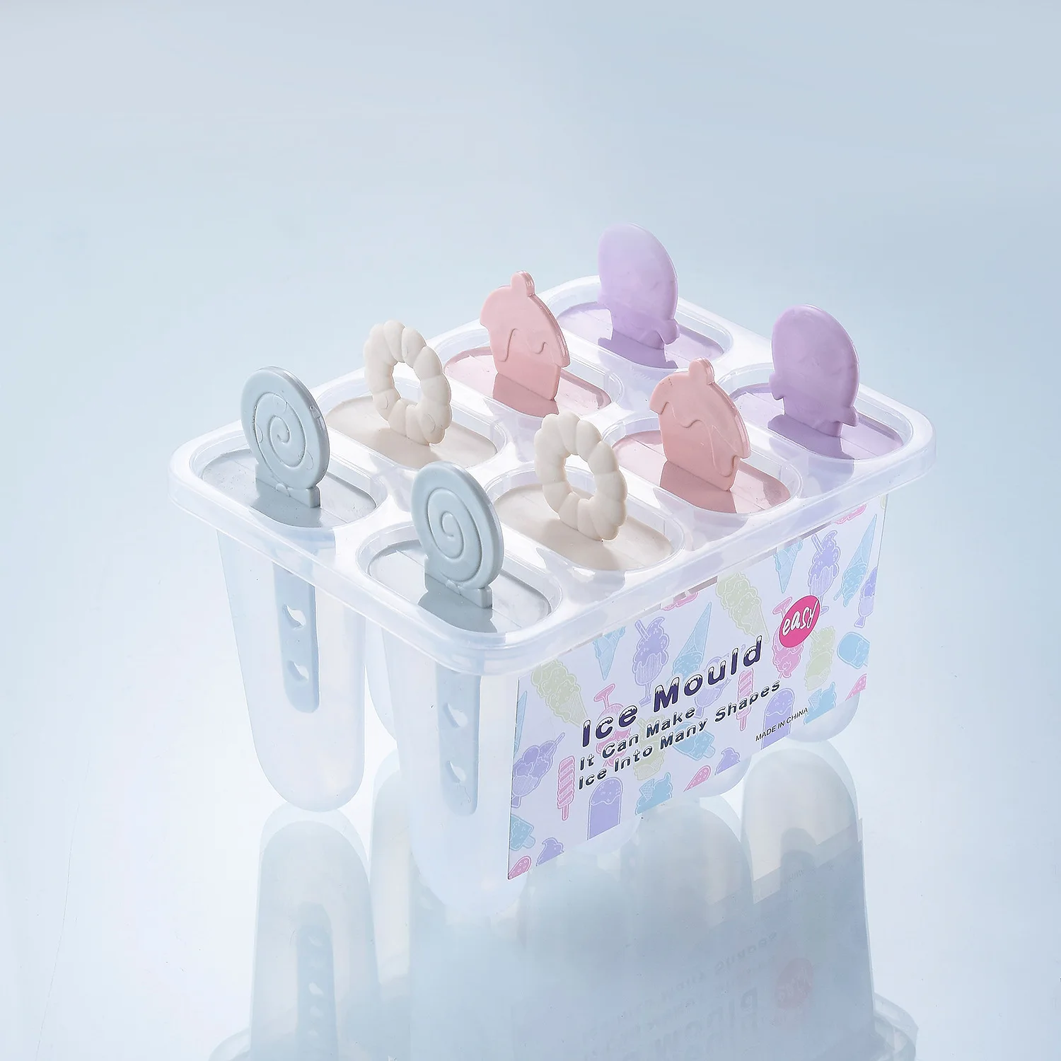 8pcs High Quality Ice Pop Maker Flamingo Popsicle Ice Cream Mold for DIY