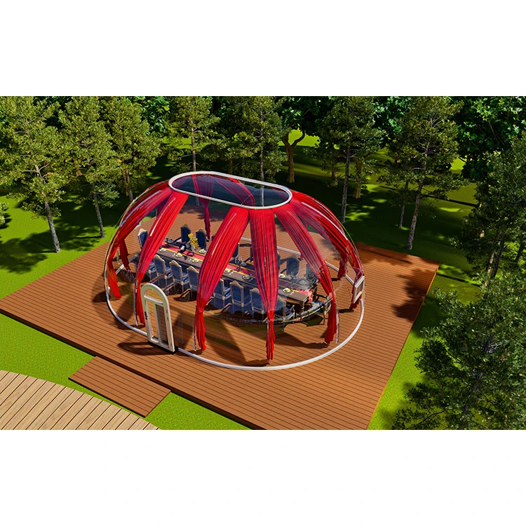 Недорогой геодезический отель полностью прозрачный Купольный дом сборный пузырьковый поликарбонатный