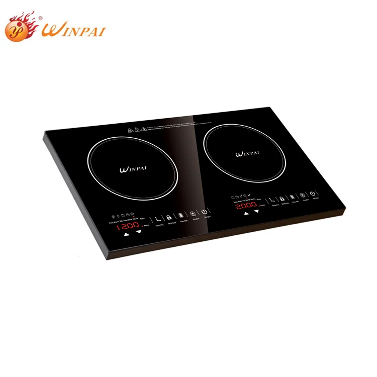 Manufacturer Electrical Double Induction Cooker Burner Built-In Induction Cooker 2021 model With Cooktops Glass Panel