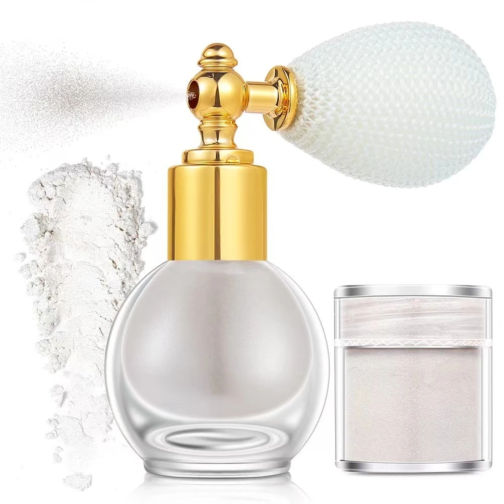 Hot Selling Custom Logo Powder No Logo Vegan Wholesale Bottle Glitter Powder Makeup Mineral Highlighters Spray
