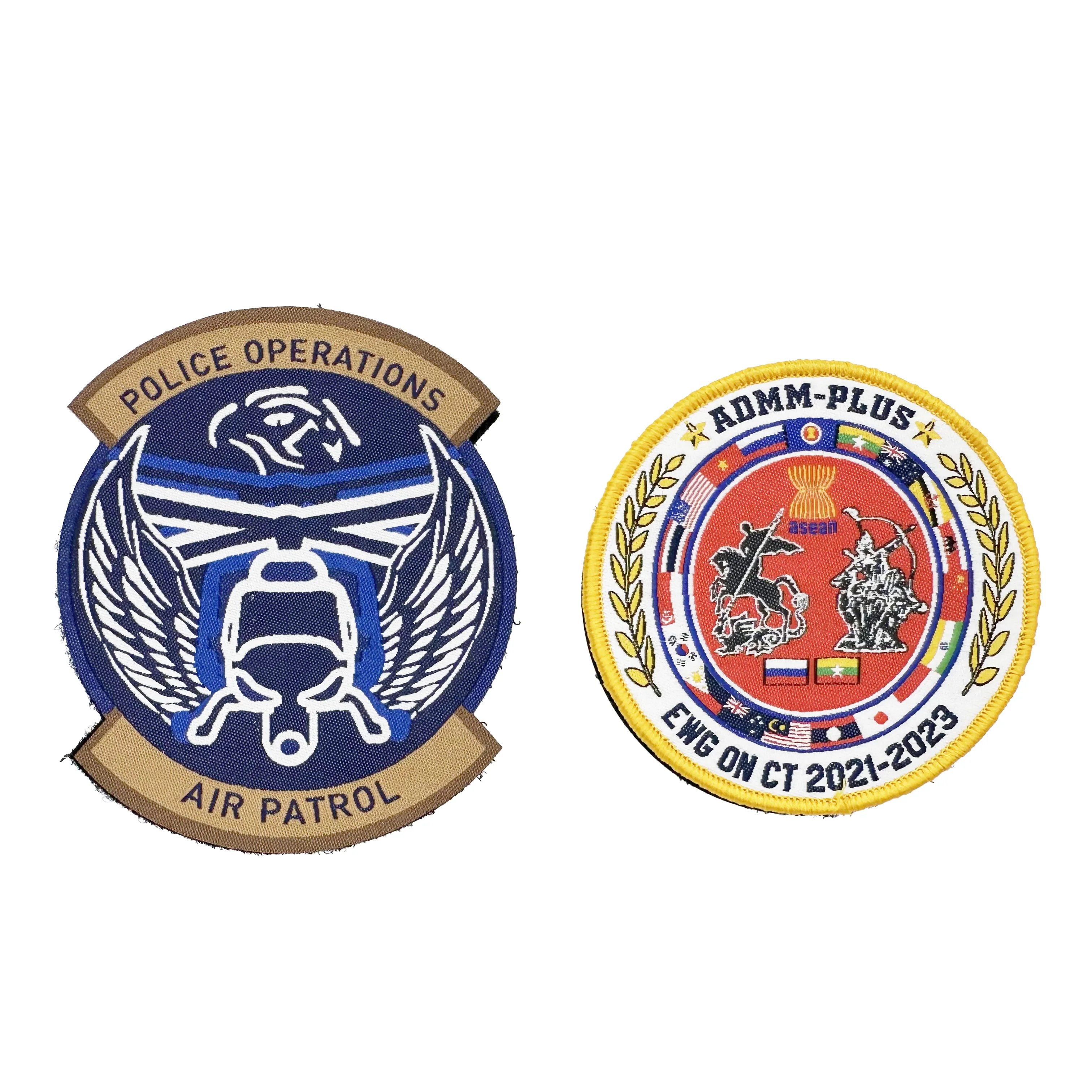 Custom Design Clothes Embroidery Iron on Fabric WOVEN  Embroidered Sports Jeans Patches Letters for Clothing