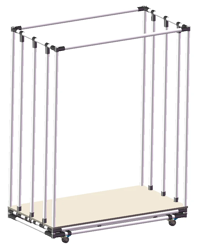 Hot Sale Pipe Connector ESD Plastic Joint PVC Pipe Fittings Strengthen The Fastening J-001 For Coated Pipe Tube Rack System