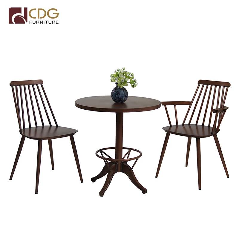 Retro Vintage Windsor Dining Chair Different Colors Antique Coffee Shop Chair For Restaurant
