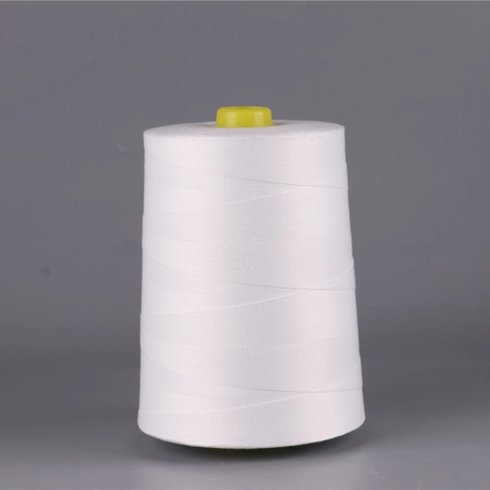 
10s/1 2 4 6 8 China supply Industrial Bag Bonded Polyester Sewing Thread / polyester bag closing thread 