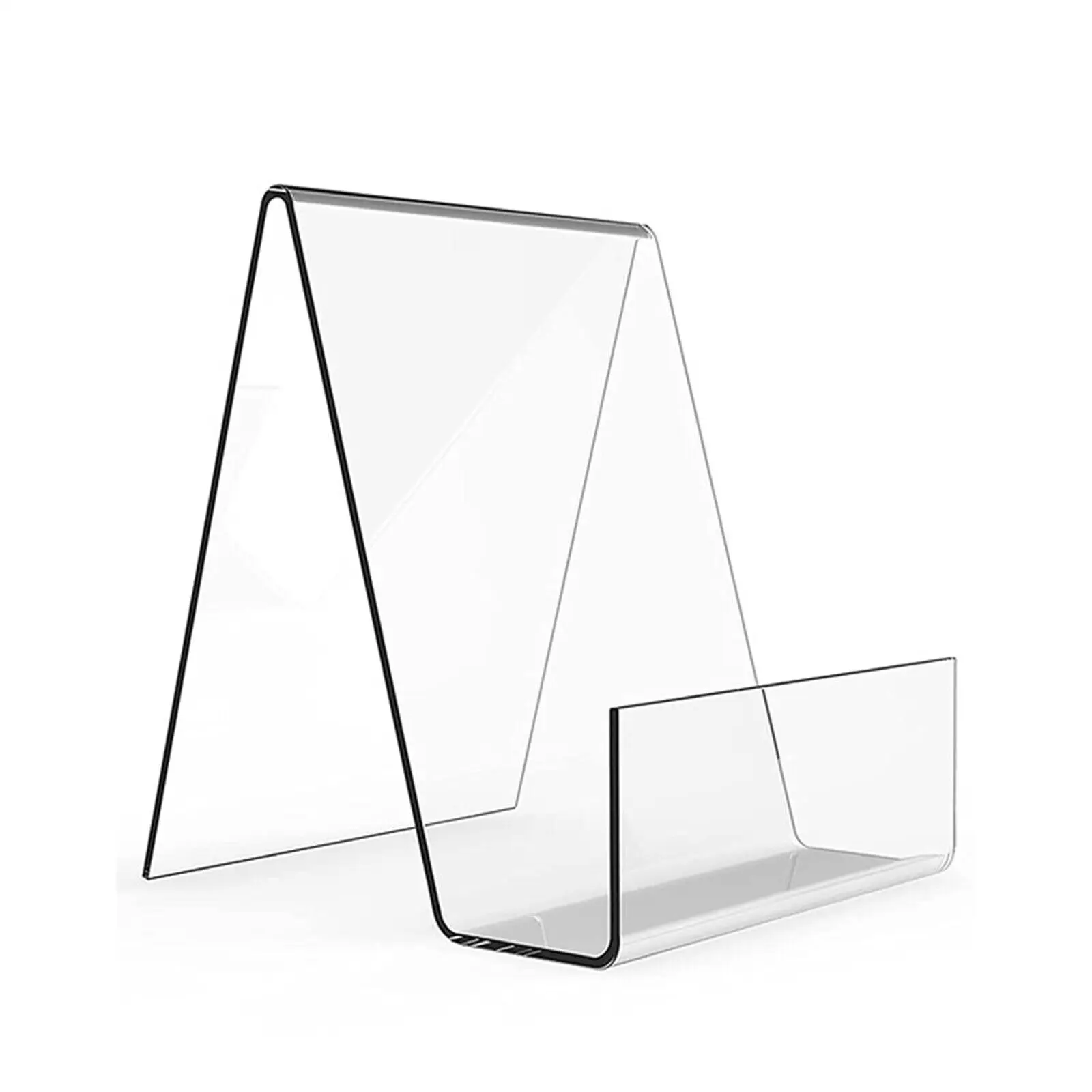 Book Shoe Phone Tablet Acrylic Display Stand Perspex Retail Cookbook Holder