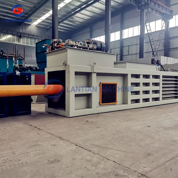 Waste can PET bottle grass baling hydraulic metal horizontal baler for waste paper baler prices