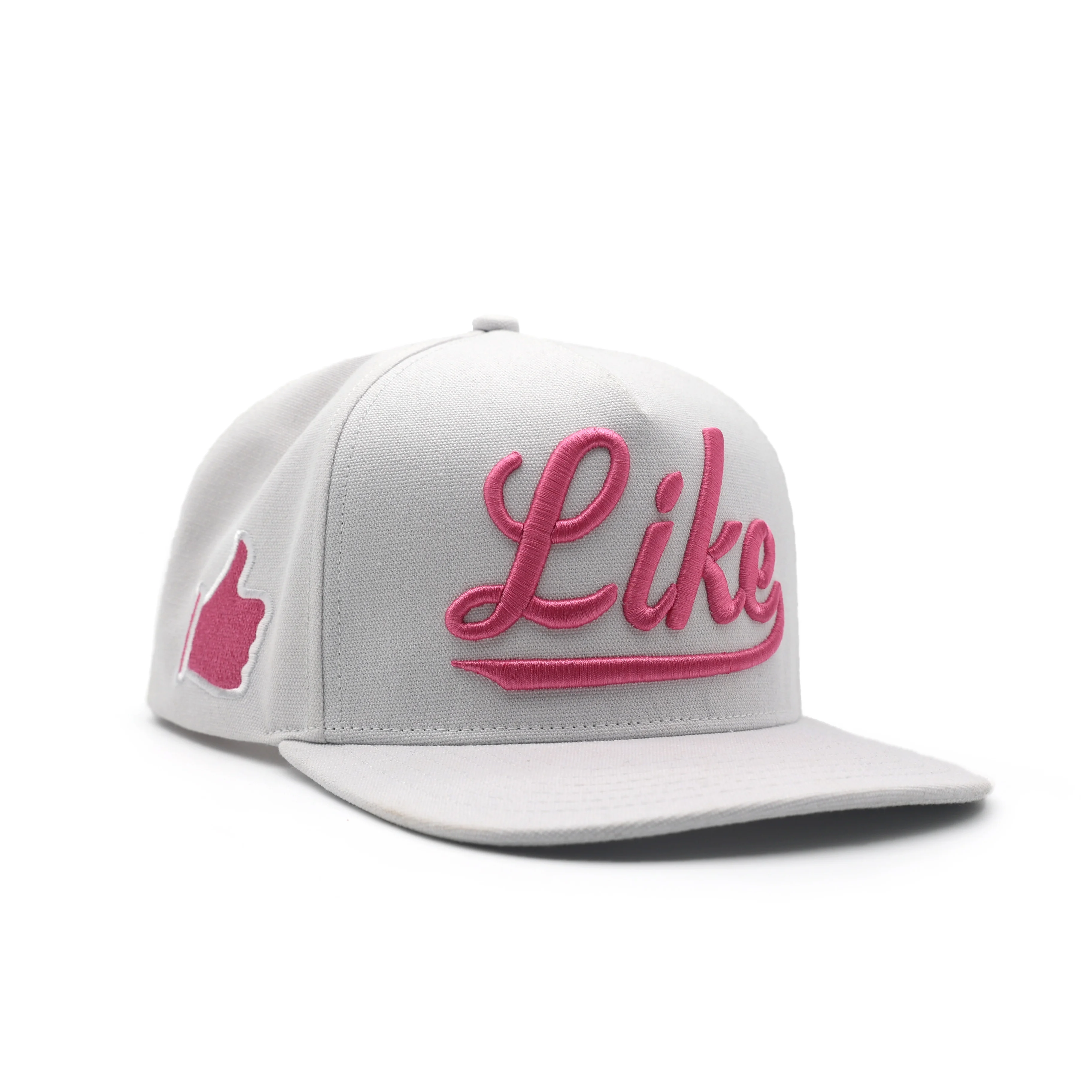 TCAP Customized  canvas 3D/Puff Embroidery   5-panel Snapback  Cap