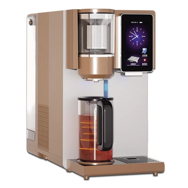 Home Use 200GPD Drinking hydrogen Rich Water Filter Purifier Countertop Multifunctional RO Water Dispenser With TDS UVC