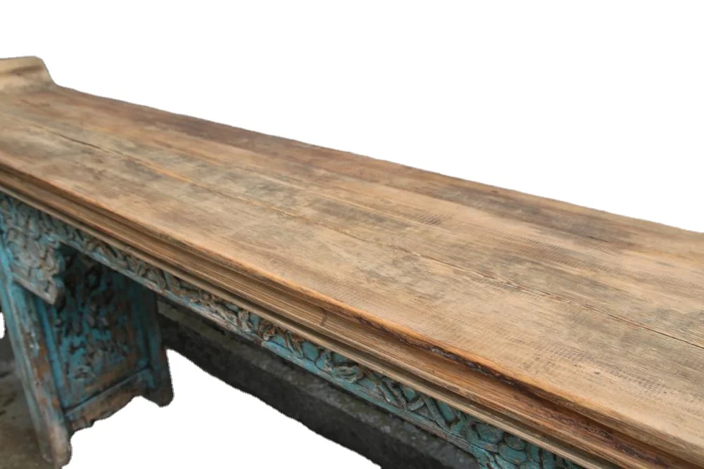 popular selling  shabby chic solid wood alter table antique hand carved  table