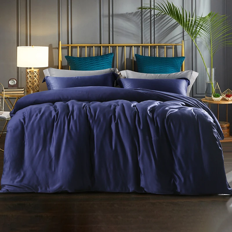 Home use top quality double size bedsheet set bamboo bed sheet set import from china