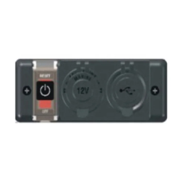 new style 3 Port Carling Accessories Dual USB Socket 12V Power Socket On-Off Switch Panel
