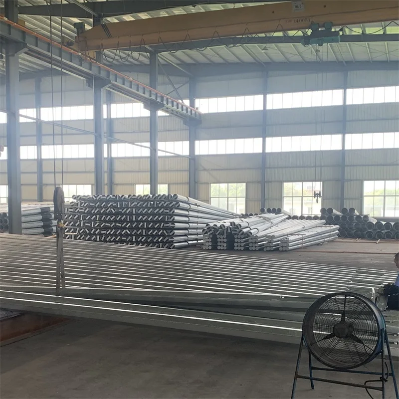 New Arrival Waterproof material Street lamp poles Spray molding process Hot Dip Galvanized 7m Single arm Street light pole