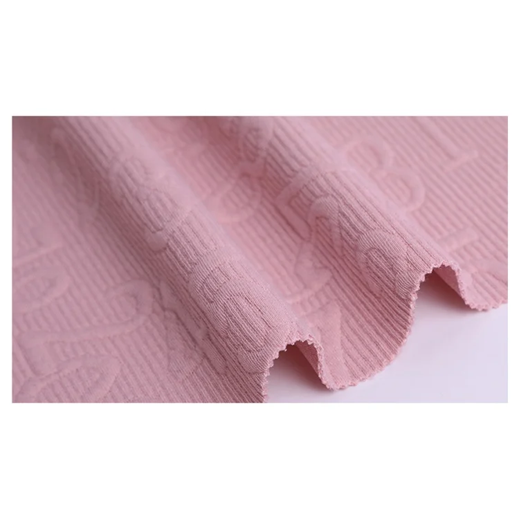 High quality polyester knitted rib jacquard knitted fabric furniture fabric wholesale