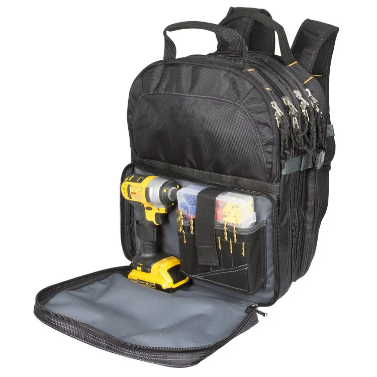 Custom 75-Pocket Electrical Tote Backpack Heavy Duty Waterproof EVA Canvas Polyester Nylon PVC PU ODM Support for Tool Kit Bag