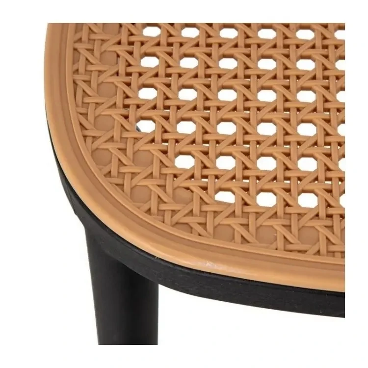 Simple Classic Design Outdoor Restaurant Cafe Bistro Chair Plastic Rattan Dining Room Chairs