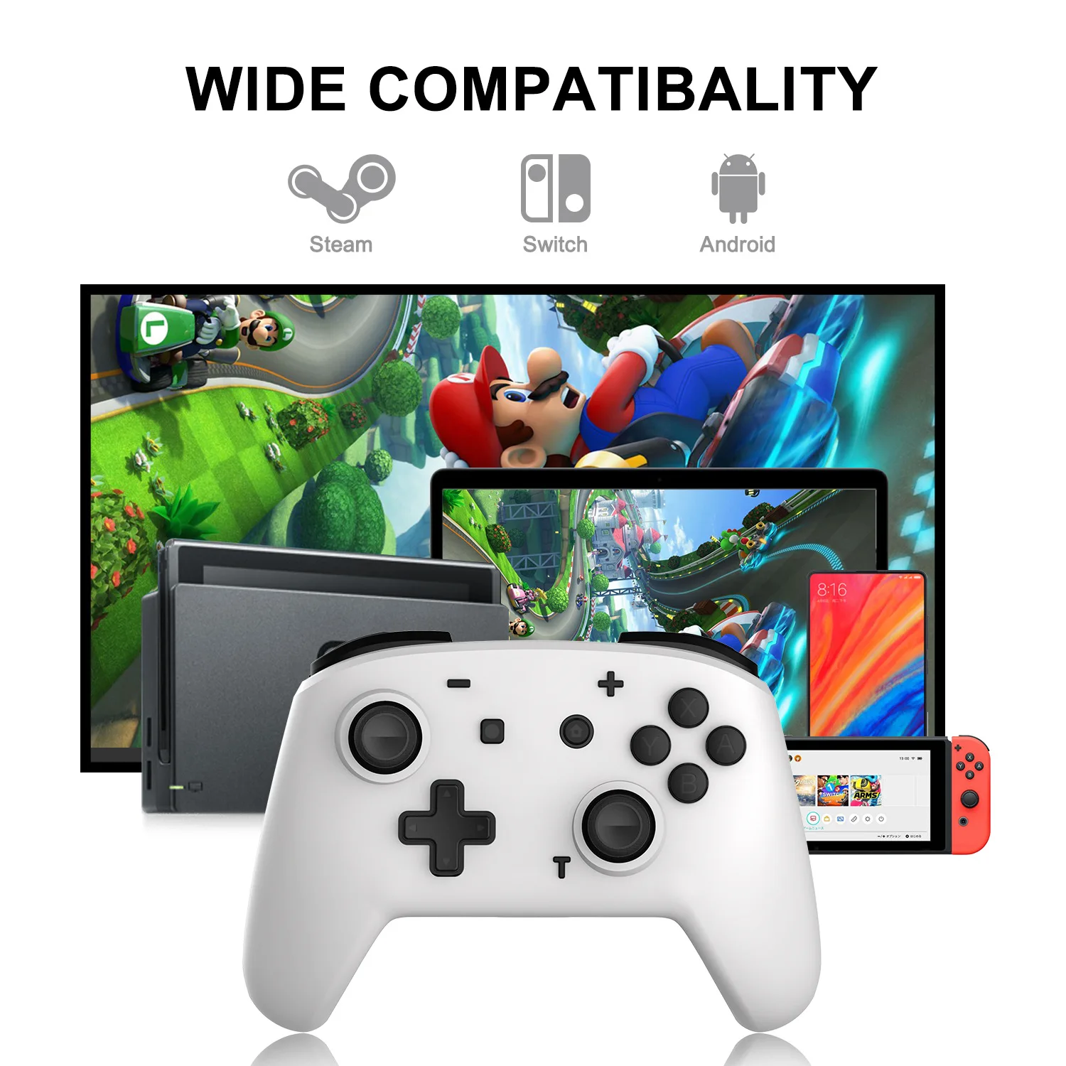 Hot Sale Wireless Switch Pro Controller Vibration Turbo Gamepad Joystick For Nintendo Switch/Android/PC Devices