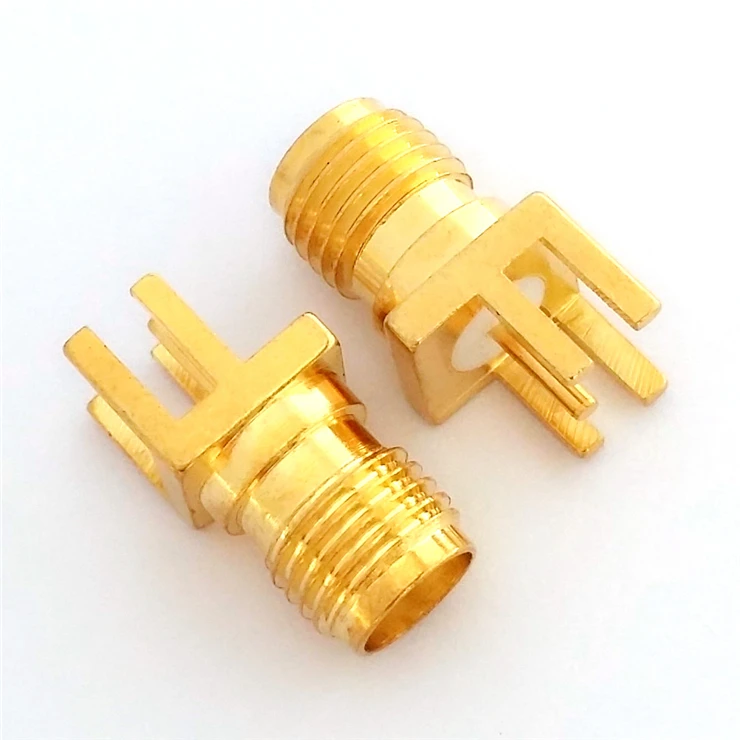 
Factory direct RF coaxial connector SMA-KE*1.8mm RF coaxial SMA for PCB installation Side plug Antenna mount 