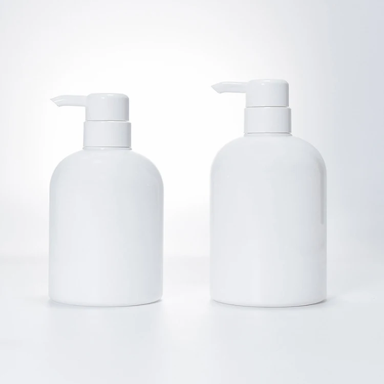 
PET Shampoo Pump Bottles Dispenser for Soap Cream Lotion Gel, Clear Refillable Containers Empty Pump Bottle 
