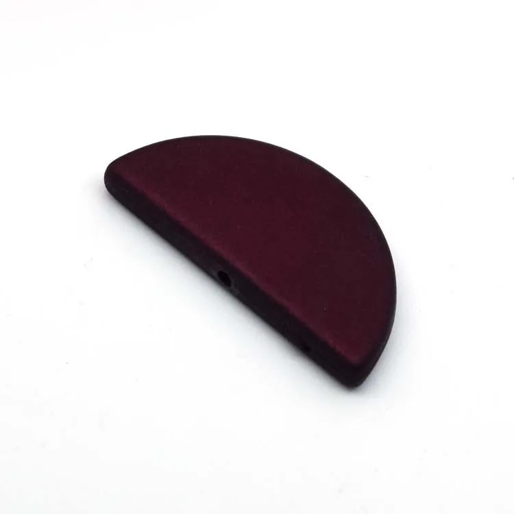 hot sell half circle plastic beads bracelet diy accessory waist beads matt acrylic beads for making jewelry