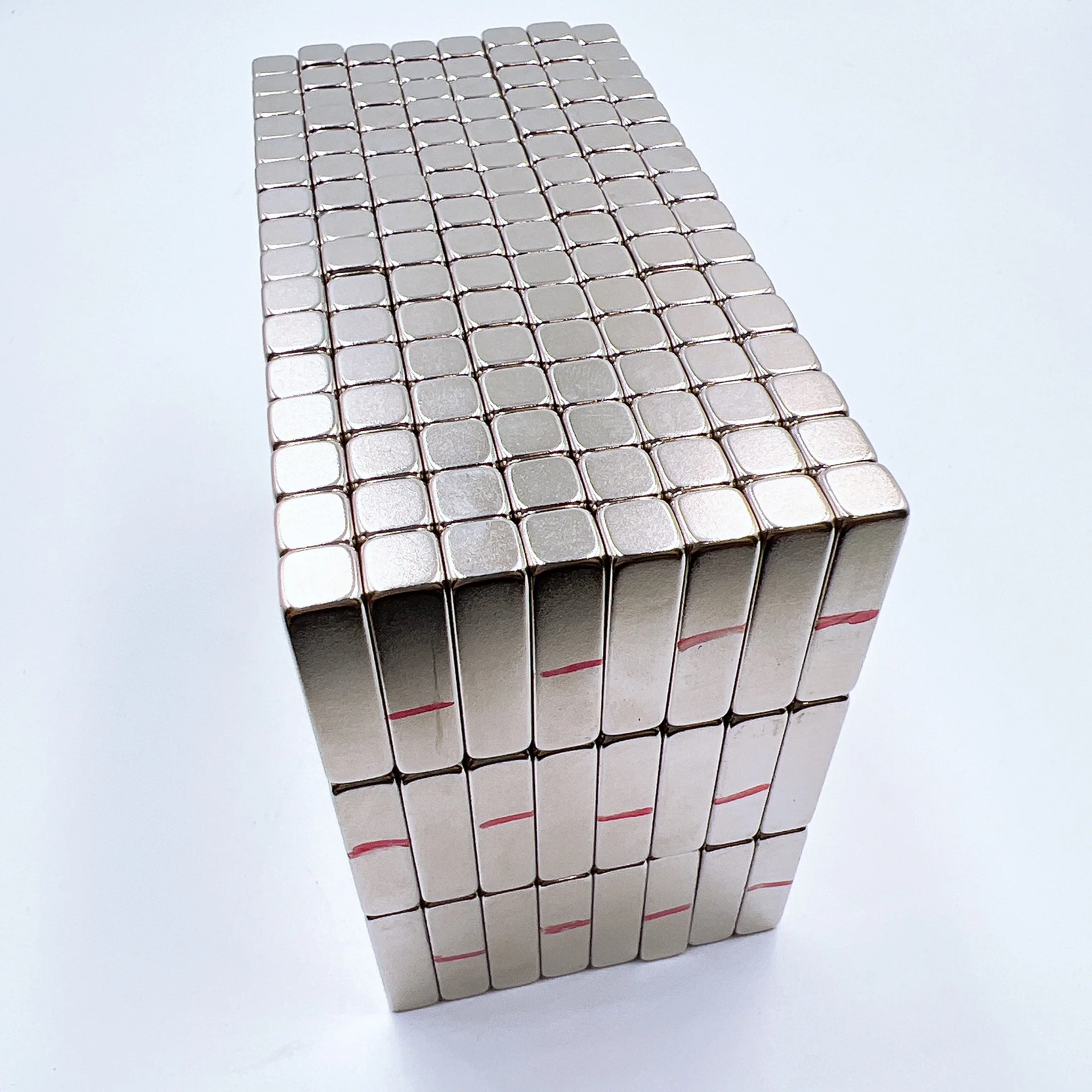 Super Strong N52 Square Magnet 25.4x6.35x6.35mm With N pole Marked