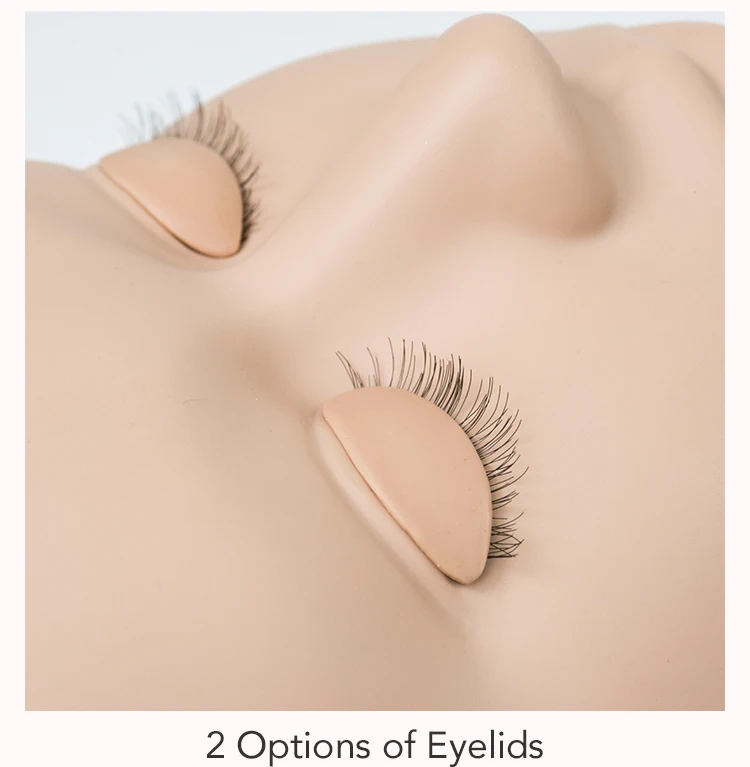 Comelylash Silicone Model Eyelash Supplies Nannequin Head Training Head Mannequin Head Lash Eyelashes