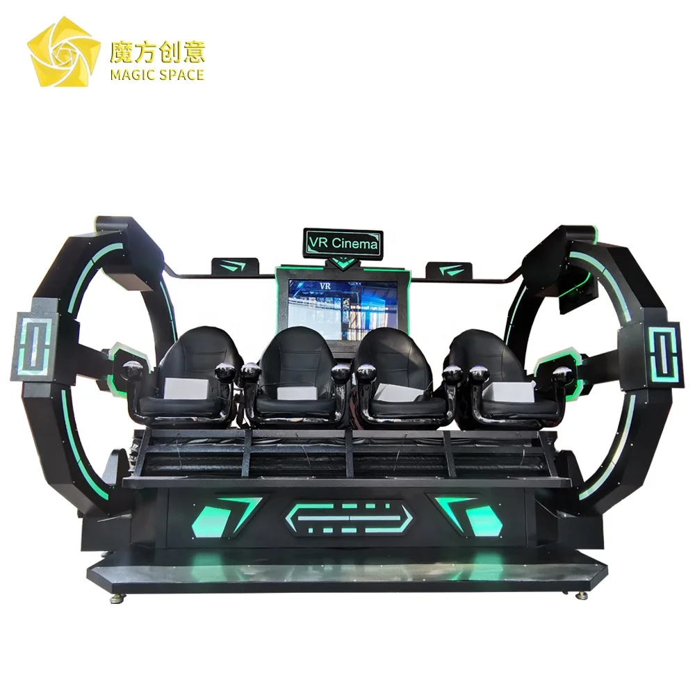 New Arrival New Design 2021 VR Cinema 9D With 4 Seats Motion Platform VR Simulator From Magic Space