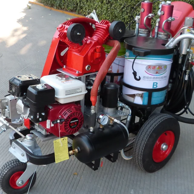 Cold paint and Cold Plastic Airless Spraying Road Marking Machine
