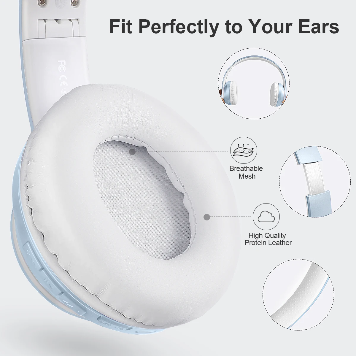 Eson Style Built-In 500 Mah Battery Bluethooth Headphone For Ps5 Headset