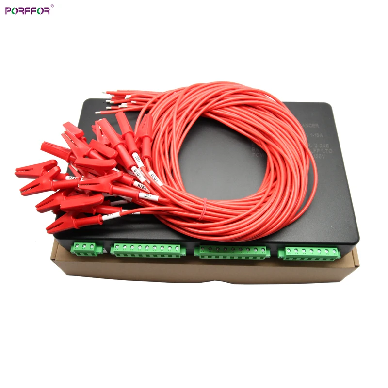 Porffor 2S ~ 24S 4A 15A Смарт-приложение Bluetooth LTO натрий-ионный SIB NIB литий lifepo4 активный эквалайзер балансировщик