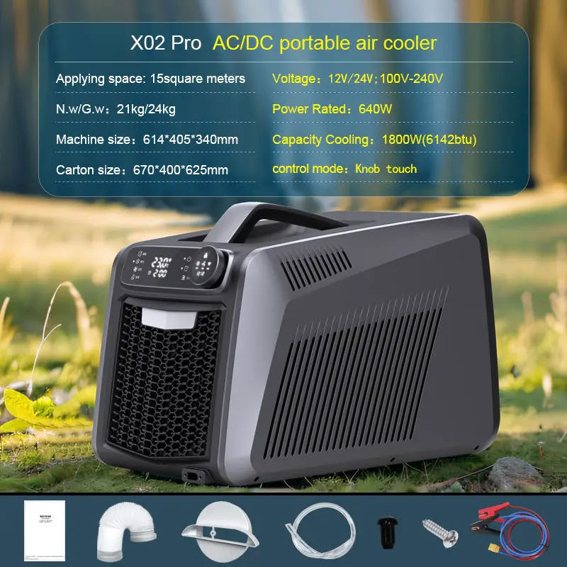 High Quality Portable AC Mini Air Conditioner Compressor 220V/12V/24V/110V Electric Power Car Outdoor Camping Refrigeration
