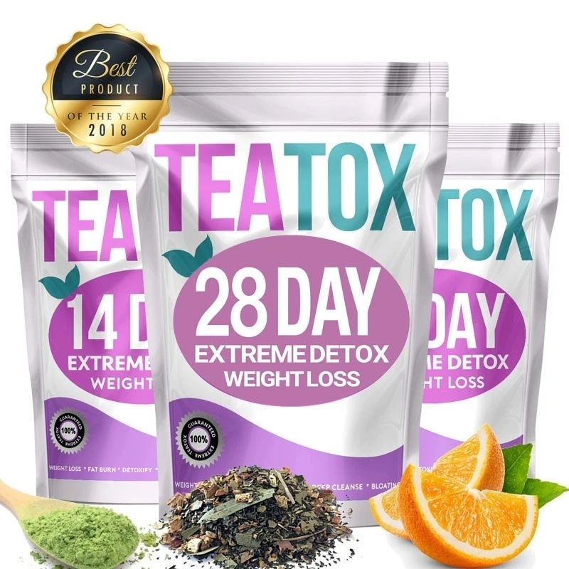 Wholesale Detox Flat Tummy Tea Natural Colon Clean Teatox 28 Days Detox Teabags for Cleanse