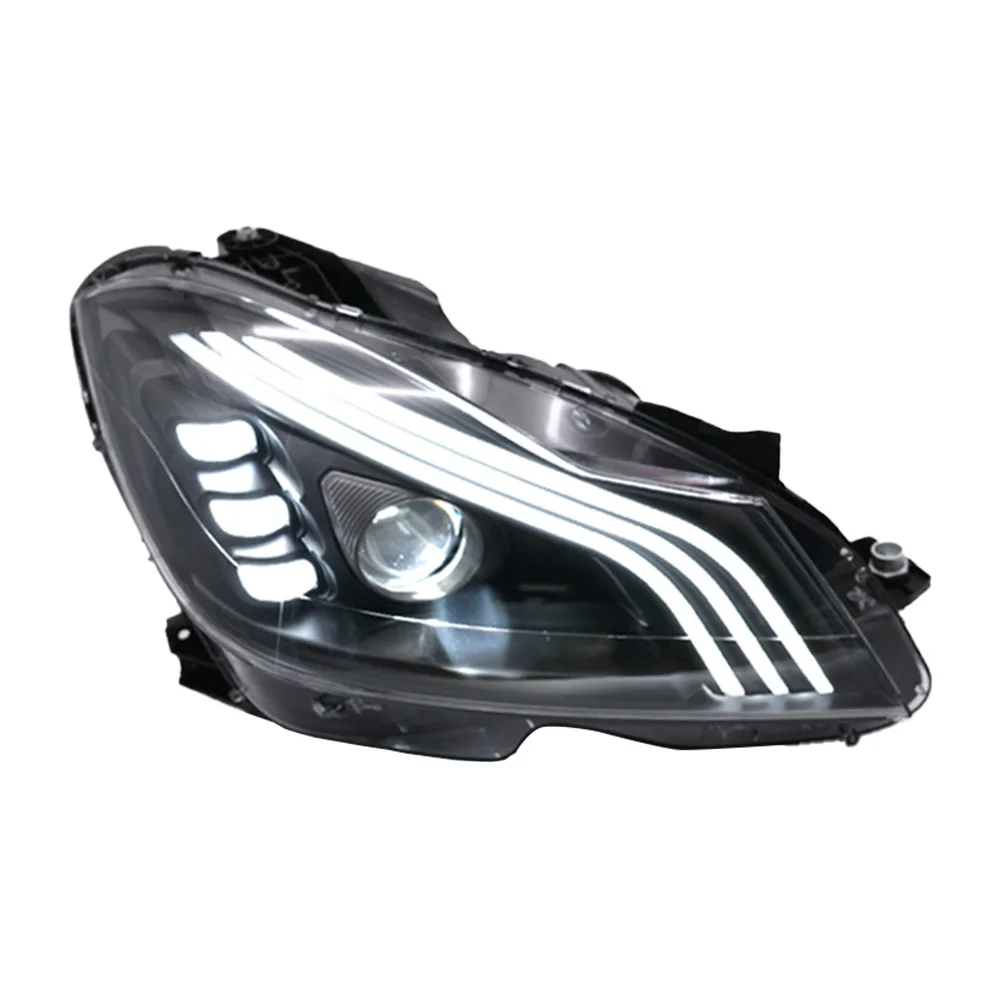 AKD Car Sytling Head Lamp For Benz W204 LED Headlight Projector Lens 2011-2013 C200 C260 Front DRL Signal Automotive Accessories