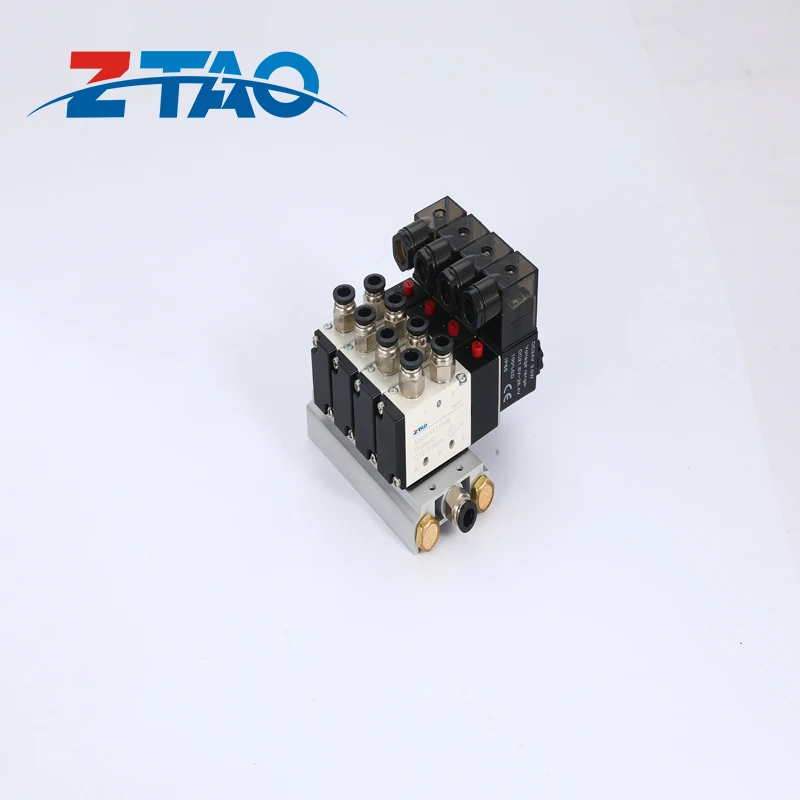 airtac type 4v210-06 4v210-08 5 2 way solenoid valve wiring diagram pneumatic air valve 12v