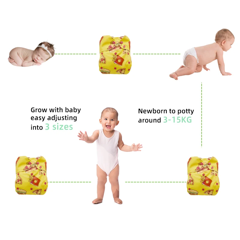 China Mumsbest smart baby Washable Reusable Baby Cloth Diapers