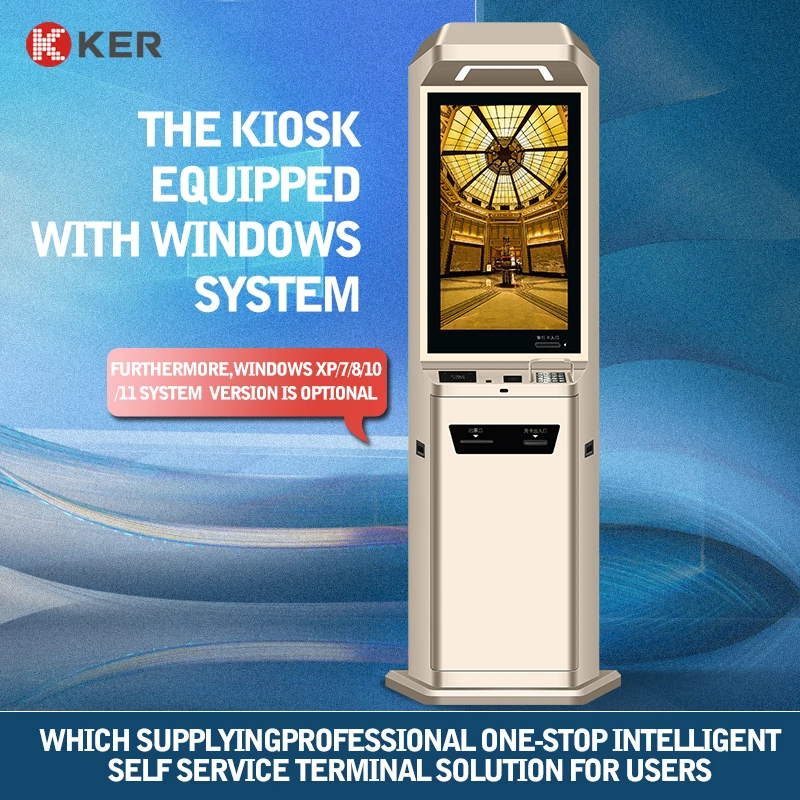 32 inches hotel self service kiosk camera+qr-code scanner+thermal printer pos self service kiosk self service kiosk hotel