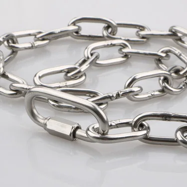 The manufacturer provides 304 stainless steel chains with multiple specifications for long and short chain lifting chains