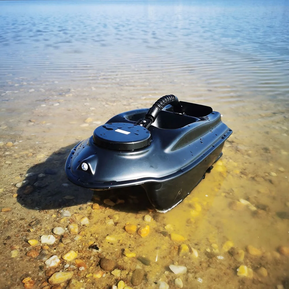 500M Fishing Bait boat Auto Correct routes lure boat with 2hoppers front light and back light for night carp fishing