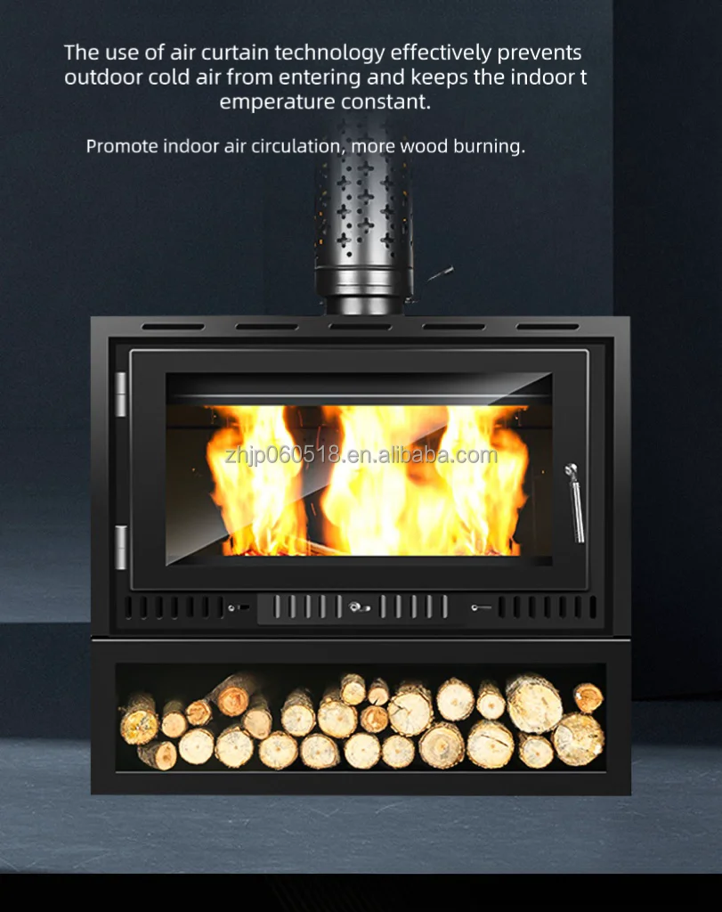 From China Supplier Hot Sale Cast Iron Wood Wooden Fireplace Hot Sale Wood Fireplace Stove