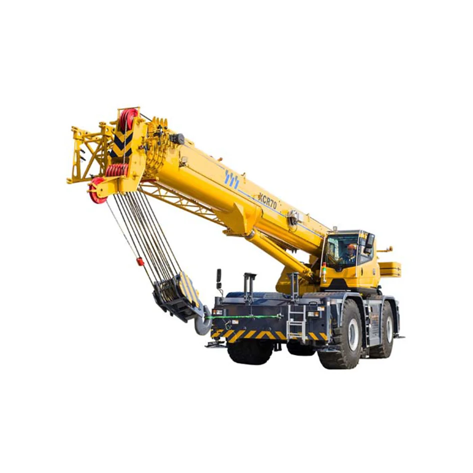 Brand New 70 Ton Rough Terrain Crane XCR70 for Sale with 4-sections Telescopic Boom