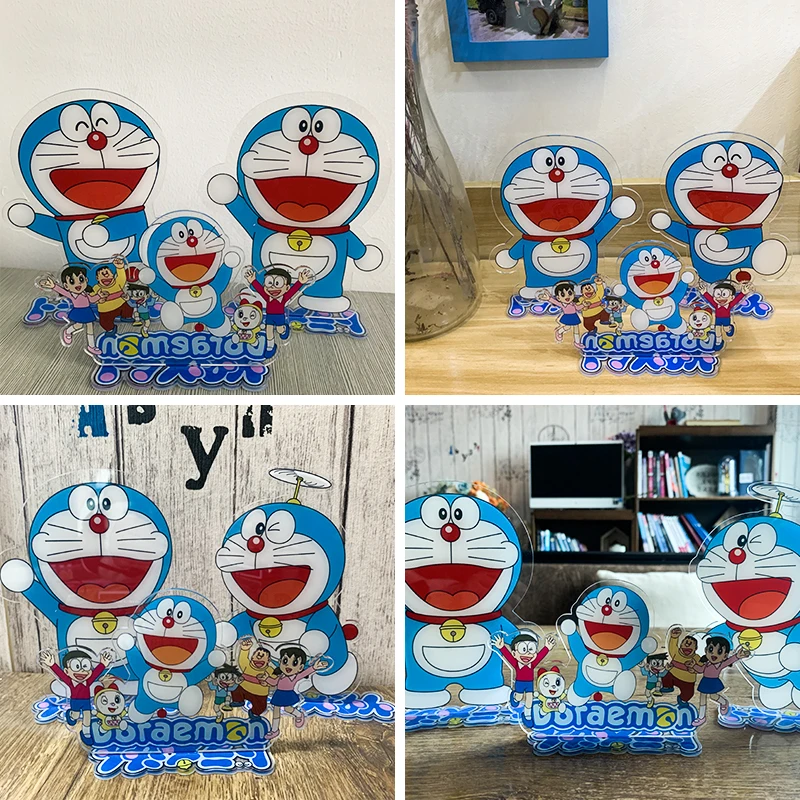 Acrylic Stand Cartoon Figure Model Desk Sign Keychain Toy Fans Birthday Christmas Gift for Kids Children Her Mom Anime Doraemon