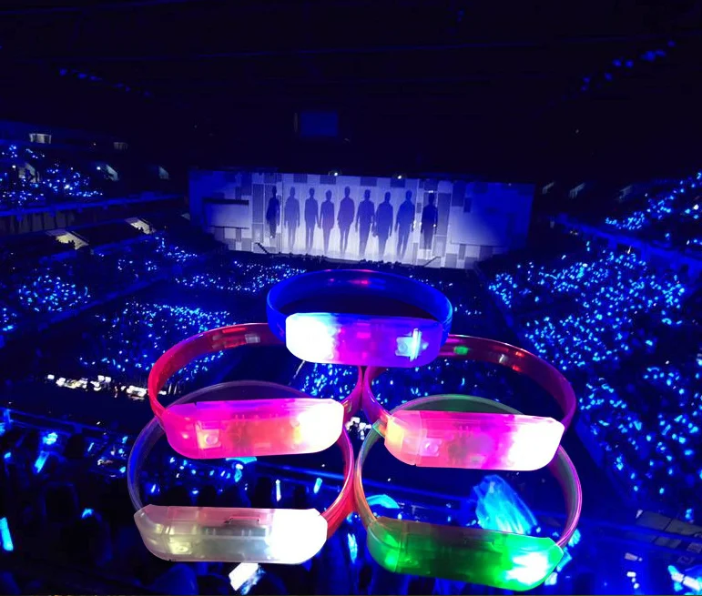 Novelty LED Party Bracelets Flashing Light Up Bracelet Activated for Party Favor