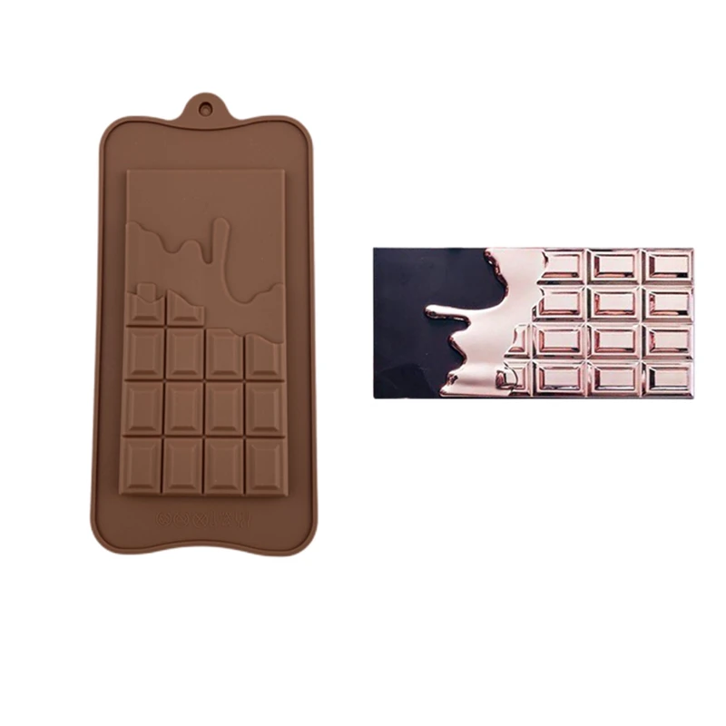 Hot selling 2022 new high quality multi-shape custom chocolate snap bar silicone mould