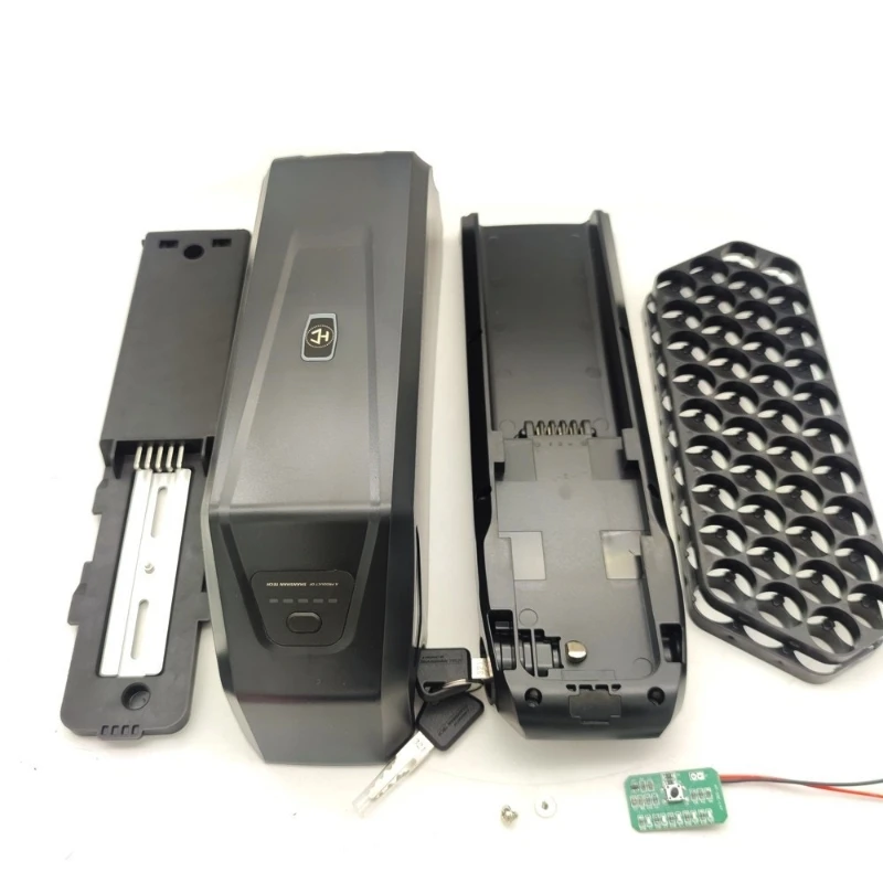 Haichuang 21G40 Battery Case for 36V/48V Mountain E-Bike Conversions 40pcs 21700 Cells with 5pin PC+ABS LED Display