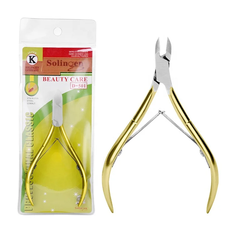 Professional stainless steel nail cuticle nail nipper high quality cuticle nippers with double spring