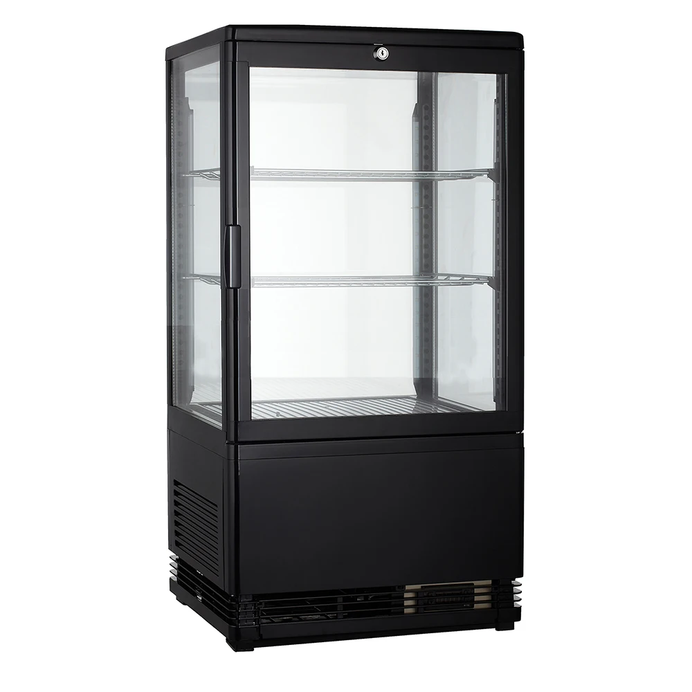 Smad Supermarket Bakery Display Commercial Coke/Beverage 4 Side Glass Showcase