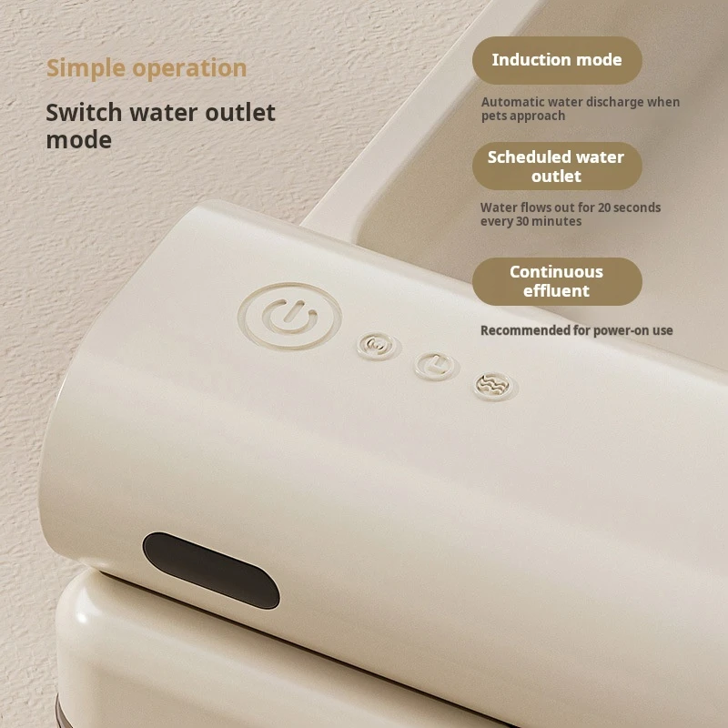 4L Automatic Cat Water Fountain USB Rechargeable Filtering Circulation Wireless Induction Pet Water Dispenser